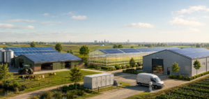 Photovoltaik und Energiespeicher für Landwirtschaft, Gartenbau und Gewerbebetriebe in Hamburg-Ost